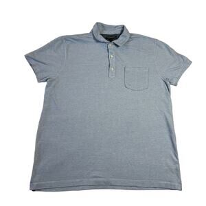 Banana Republic Men's Cotton Stripe Polo Shirt Size Large Preppy Coastal